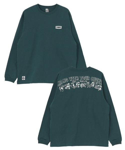 CHUMS（チャムス）の「【CHUMS】Anti-Bug Hunting Bug L/S T-Shirt（Tシャツ/カットソー・メンズ・カーキ/ブラック/グリーン/ホワイト・LARGE/X-LARGE/MEDIUM）」の4枚目の写真