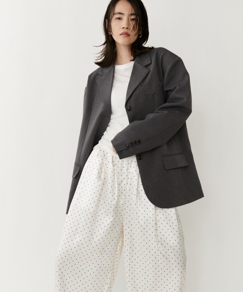 VION（ヴィオン）の「ミニマルドットイージーワイドパンツ / Minimal Dot Easy Wide Pants（その他パンツ・レディース・ブラック/ホワイト・S/M）」の14枚目の写真