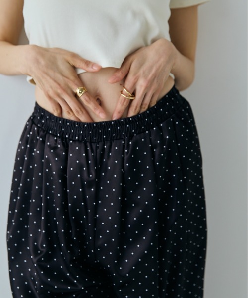 VION（ヴィオン）の「ミニマルドットイージーワイドパンツ / Minimal Dot Easy Wide Pants（その他パンツ・レディース・ブラック/ホワイト・S/M）」の22枚目の写真