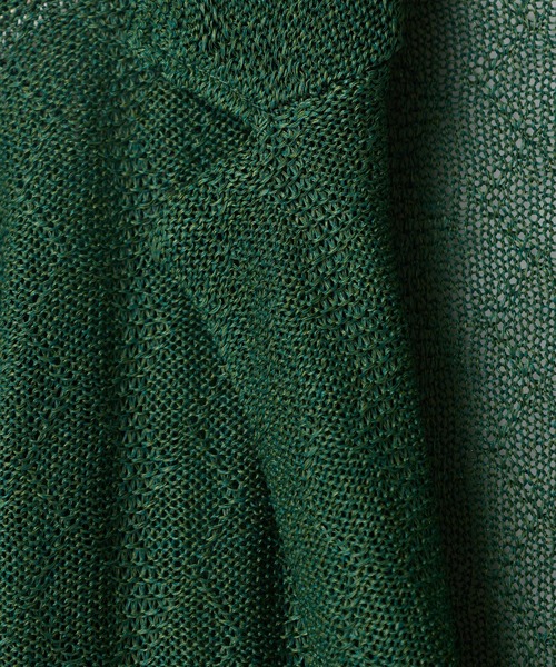 MEN'S BIGI（メンズビギ）の「変形アーガイルシアーニットジャケット（カーディガン/ボレロ・メンズ・ブラック/グリーン/ネイビー・04/03/02/01）」の16枚目の写真