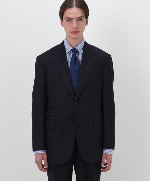 TOMORROWLAND （トゥモローランド）の「ウールツイル オルタネートストライプ シングルブレステッド 2Bスーツ CERRUTI（スーツセット・メンズ・ブラウン系その他/ブルー系その他・50/46/44/48）」の5枚目の写真