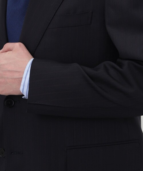 TOMORROWLAND （トゥモローランド）の「ウールツイル オルタネートストライプ シングルブレステッド 2Bスーツ CERRUTI（スーツセット・メンズ・ブラウン系その他/ブルー系その他・50/46/44/48）」の11枚目の写真