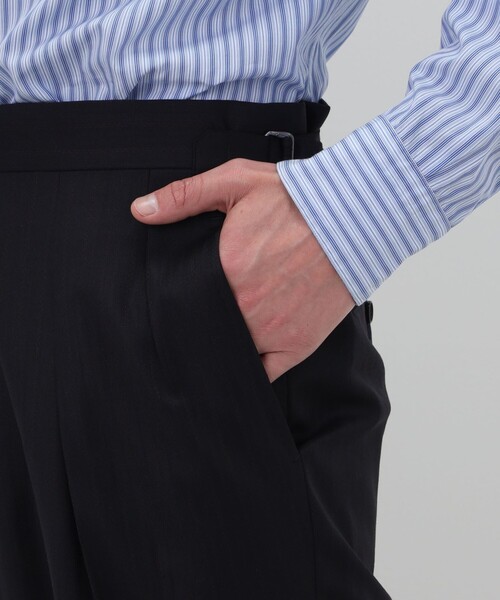 TOMORROWLAND （トゥモローランド）の「ウールツイル オルタネートストライプ シングルブレステッド 2Bスーツ CERRUTI（スーツセット・メンズ・ブラウン系その他/ブルー系その他・50/46/44/48）」の20枚目の写真