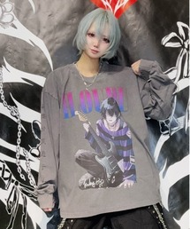 【黒野京×BACKSTAGE PASS コラボ】VANDALISM ピグメント加工 オーバーサイズ ロンT