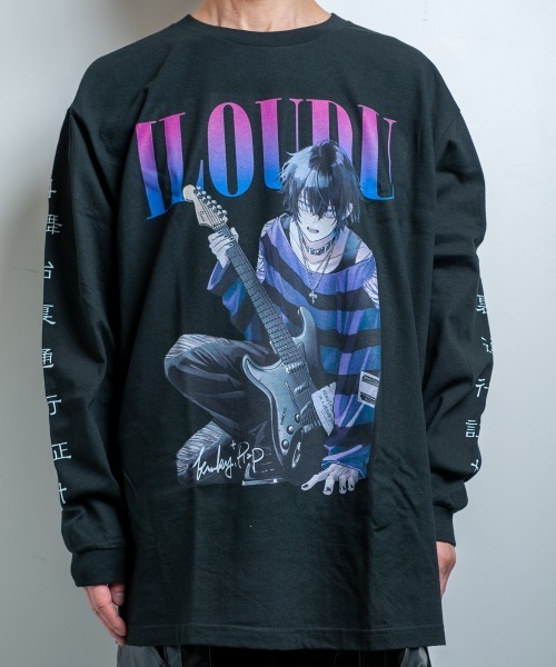 BACKSTAGE PASS（バックステージパス）の「【黒野京×BACKSTAGE PASS コラボ】VANDALISM ピグメント加工 オーバーサイズ ロンT（Tシャツ/カットソー・メンズ・ダークグレー/ライトグレー/ブラック・FREE）」の4枚目の写真