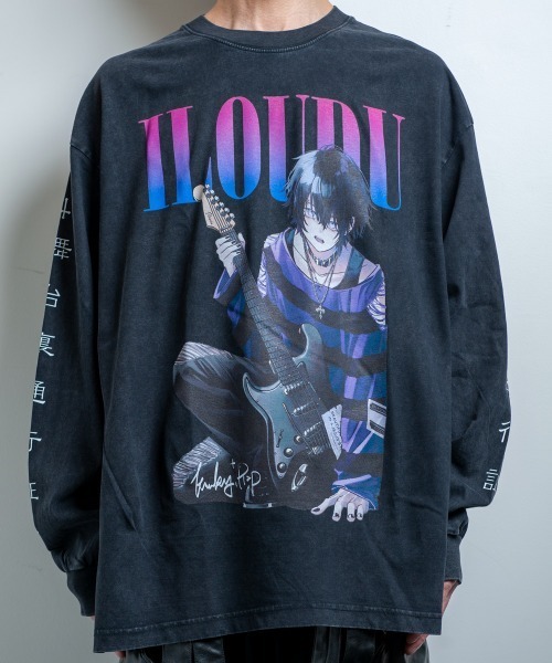BACKSTAGE PASS（バックステージパス）の「【黒野京×BACKSTAGE PASS コラボ】VANDALISM ピグメント加工 オーバーサイズ ロンT（Tシャツ/カットソー・メンズ・ダークグレー/ライトグレー/ブラック・FREE）」の19枚目の写真