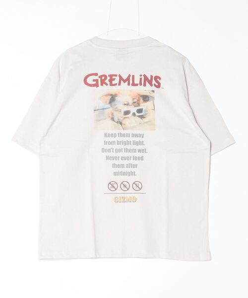 ALWAYS GOOD TIME（オルウェイズグッドタイム）の「【GREMULINS/グレムリン】ＵＳＤ加工ギズモプリント半袖Ｔシャツ/Movie Tee（Tシャツ/カットソー・メンズ・ブラック系その他/スミクロ/アイボリー/ホワイト系その他・M/LL/L）」の5枚目の写真
