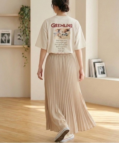 ALWAYS GOOD TIME(オルウェイズグッドタイム)の「【GREMULINS/グレムリン】USD加工ギズモプリント半袖Tシャツ/Movie Tee/ユニセックス(Tシャツ/カットソー・メンズ・ブラック系その他/スミクロ/アイボリー/ホワイト系その他・M/LL/L)」の20枚目の写真