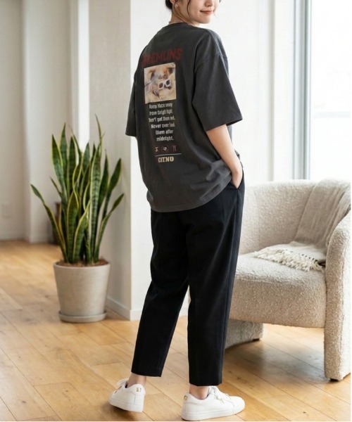 ALWAYS GOOD TIME（オルウェイズグッドタイム）の「【GREMULINS/グレムリン】ＵＳＤ加工ギズモプリント半袖Ｔシャツ/Movie Tee（Tシャツ/カットソー・メンズ・ブラック系その他/スミクロ/アイボリー/ホワイト系その他・M/LL/L）」の18枚目の写真