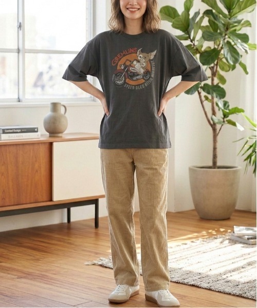 ALWAYS GOOD TIME（オルウェイズグッドタイム）の「【GREMULINS/グレムリン】ＵＳＤ加工ギズモプリント半袖Ｔシャツ/Movie Tee（Tシャツ/カットソー・メンズ・ブラック系その他/スミクロ/アイボリー/ホワイト系その他・M/LL/L）」の14枚目の写真