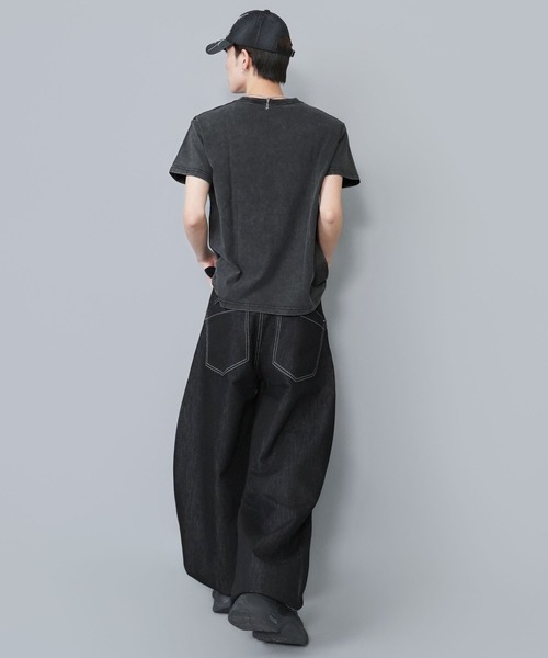 SPINNS(スピンズ)の「ダメージパッチワークロゴ半袖Tシャツ/レギュラー丈(Tシャツ/カットソー・メンズ・ホワイト/ブラック系その他/ピンク系その他/ウッドランド・ONESIZE)」の21枚目の写真