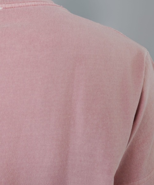 SPINNS(スピンズ)の「ダメージパッチワークロゴ半袖Tシャツ/レギュラー丈(Tシャツ/カットソー・メンズ・ホワイト/ブラック系その他/ピンク系その他/ウッドランド・ONESIZE)」の15枚目の写真