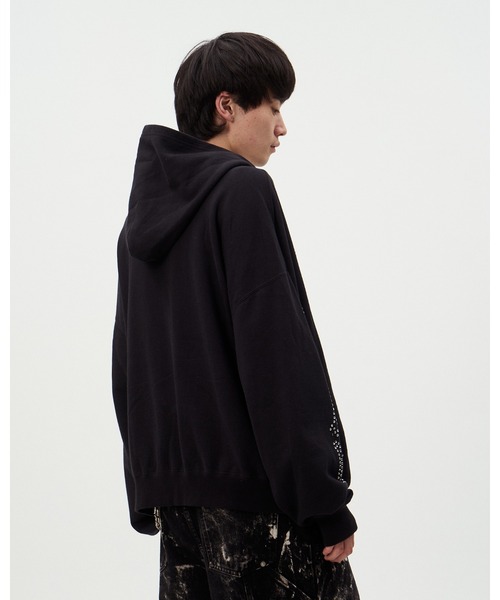 DISCOVERED（ディスカバード）の「HOTFIX BONE&HEART PARKA（パーカー・メンズ・ホワイト/ブラック・SMALL/LARGE）」の4枚目の写真