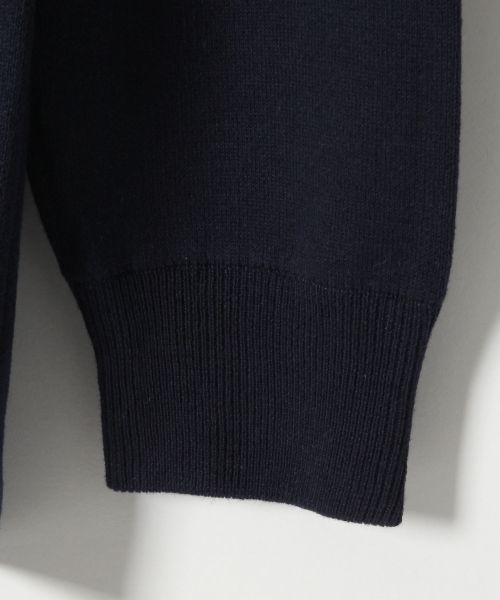 RAGEBLUE（レイジブルー）の「接結ニットクルー長袖/711588（ニット/セーター・メンズ・ネイビー/ベージュ/グレー/グリーン/ホワイト・LARGE/MEDIUM）」の8枚目の写真