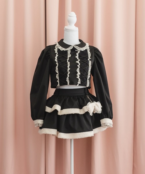 nyanMe(ニャンミー)の「もこもこかわいいせっとあっぷ(シャツ/ブラウス・レディース・ホワイト/ブラック・FREE)」の14枚目の写真