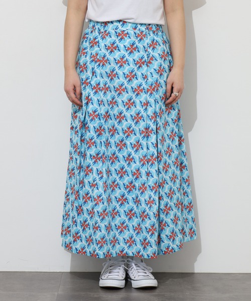 KILKI（キルキー）の「kilki　スワロープリントスカート（スカート・レディース・ブルー系/グリーン系・ONESIZE）」の15枚目の写真