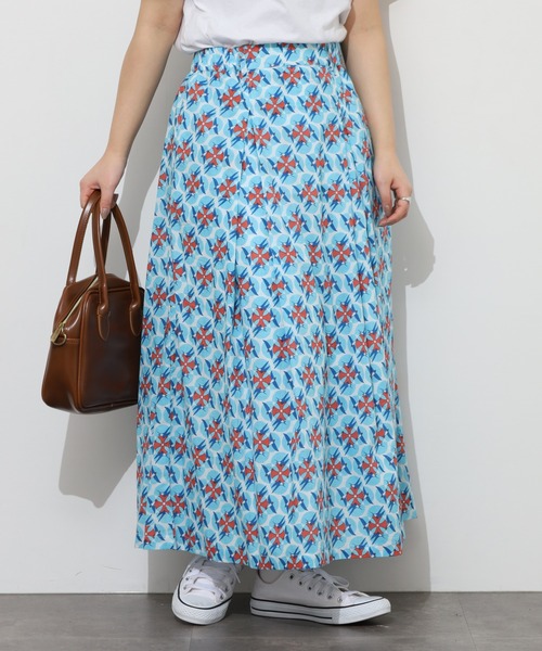 KILKI（キルキー）の「kilki　スワロープリントスカート（スカート・レディース・ブルー系/グリーン系・ONESIZE）」の9枚目の写真