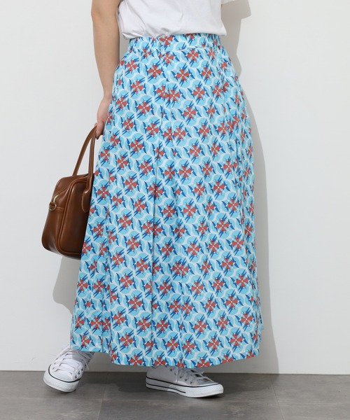 KILKI（キルキー）の「kilki　スワロープリントスカート（スカート・レディース・ブルー系/グリーン系・ONESIZE）」の12枚目の写真