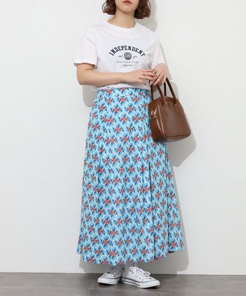 KILKI（キルキー）の「kilki　スワロープリントスカート（スカート・レディース・ブルー系/グリーン系・ONESIZE）」の13枚目の写真