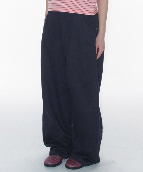 AMESWORLDWIDE（アメスワールドワイド）の「52 WIDE COTTON PANTS NAVY（その他パンツ・レディース・その他・SMALL/MEDIUM/LARGE）」の9枚目の写真
