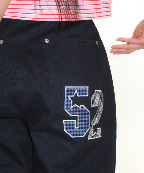 AMESWORLDWIDE（アメスワールドワイド）の「52 WIDE COTTON PANTS NAVY（その他パンツ・レディース・その他・SMALL/MEDIUM/LARGE）」の4枚目の写真