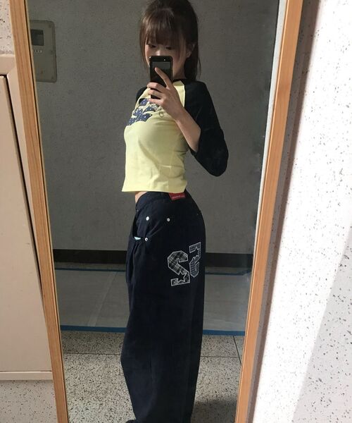 AMESWORLDWIDE（アメスワールドワイド）の「52 WIDE COTTON PANTS NAVY（その他パンツ・レディース・その他・SMALL/MEDIUM/LARGE）」の2枚目の写真