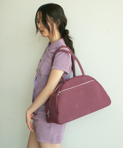 igi(イジ)の「BABY DOUBLE FRONT ROMPER / パイルダブルフロントロンパース(つなぎ/オールインワン・レディース・パープル/ネイビー・1/0)」の17枚目の写真