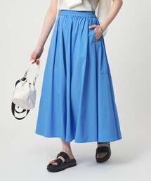極美品グリーンレーベルリラクシング スカートスーツ M 水色系 くすみカラー green label relaxing（グリーンレーベルリラクシング） スカート