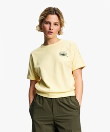 AIGLE（エーグル）の「UVカット 吸水速乾 ワンポイントグラフィック半袖Tシャツ（Tシャツ/カットソー）」