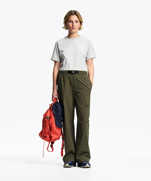 AIGLE(エーグル)の「UVカット 吸水速乾 ワンポイントグラフィック半袖Tシャツ(Tシャツ/カットソー・レディース・イエロー/ホワイト/セージグリーン/グレー・M/S/L)」の21枚目の写真