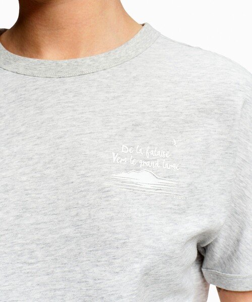 AIGLE(エーグル)の「UVカット 吸水速乾 ワンポイントグラフィック半袖Tシャツ(Tシャツ/カットソー・レディース・イエロー/ホワイト/セージグリーン/グレー・M/S/L)」の19枚目の写真
