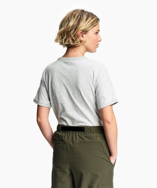 AIGLE(エーグル)の「UVカット 吸水速乾 ワンポイントグラフィック半袖Tシャツ(Tシャツ/カットソー・レディース・イエロー/ホワイト/セージグリーン/グレー・M/S/L)」の17枚目の写真