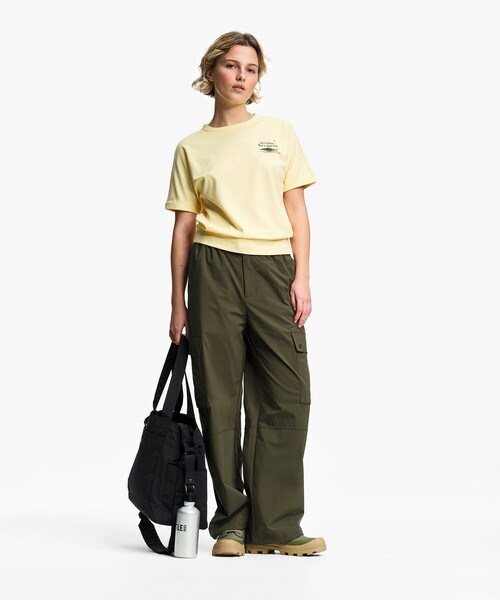 AIGLE(エーグル)の「UVカット 吸水速乾 ワンポイントグラフィック半袖Tシャツ(Tシャツ/カットソー・レディース・イエロー/ホワイト/セージグリーン/グレー・M/S/L)」の14枚目の写真