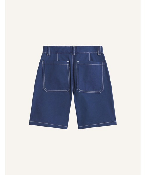 Maison Kitsune（メゾンキツネ）の「ELZO GABARDINE WORKWEAR SHORTS（デニムパンツ・キッズ・インディゴブルー・130cm/120cm/110cm/150cm/140cm）」の2枚目の写真