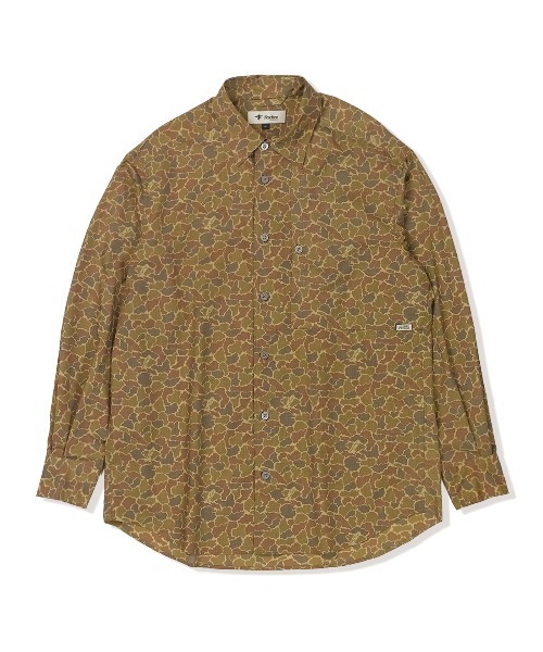 Foxfire（フォックスファイヤー）の「フィッシュアイカモシャツ（シャツ/ブラウス・メンズ・ストーン/ブラウン/グリーン・M/XL/L）」の2枚目の写真