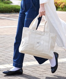 仕切り付きキャンバストートバッグ 大きいサイズ