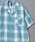 ANPAS�i�A���p�X�j�́uCheck & Stripe Short-Sleeve Shirt / �`�F�b�N���X�g���C�v �����V���c �����Y �g�b�v�X  �I�[�v���J���[ �J�݃V���c�i�V���c/�u���E�X�j�v�b�u���[�n