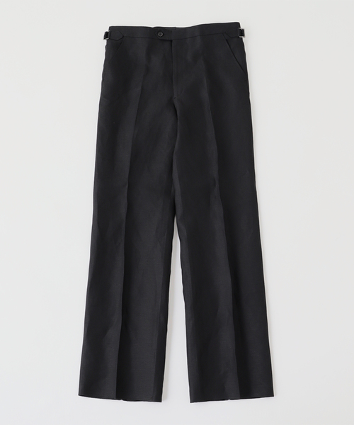 EDIFICE(エディフィス)の「HUSBANDS(ハズバンズ) WIDE TROUSERS IN LINEN(スラックス・メンズ・ブラック・40)」の1枚目の写真