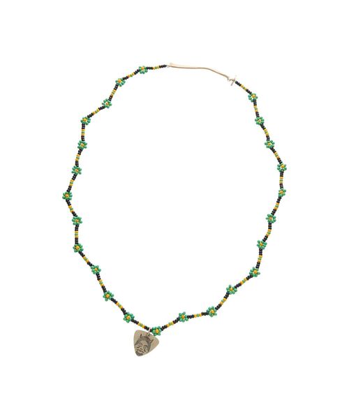 HYSTERIC GLAMOUR（ヒステリックグラマー）の「Akashic Tree/SEE NO EVILビーズネックレス（ネックレス・レディース・ブラック/ブルー・FREE）」の2枚目の写真