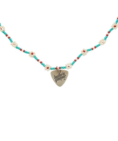 HYSTERIC GLAMOUR（ヒステリックグラマー）の「Akashic Tree/SEE NO EVILビーズネックレス（ネックレス・レディース・ブラック/ブルー・FREE）」の5枚目の写真