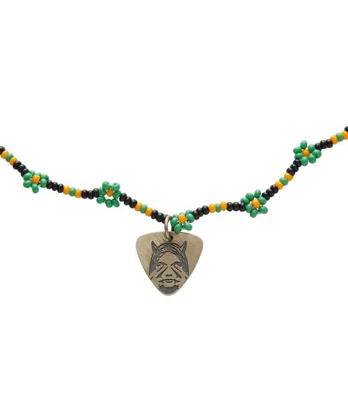 HYSTERIC GLAMOUR（ヒステリックグラマー）の「Akashic Tree/SEE NO EVILビーズネックレス（ネックレス・レディース・ブラック/ブルー・FREE）」の7枚目の写真