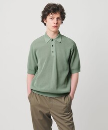 25SS 新品定価17,930円 UNITED ARROWS ニットポロシャツ UNITED ARROWS & SONS＞ CHARLIE KNIT PL/ニットポロ
