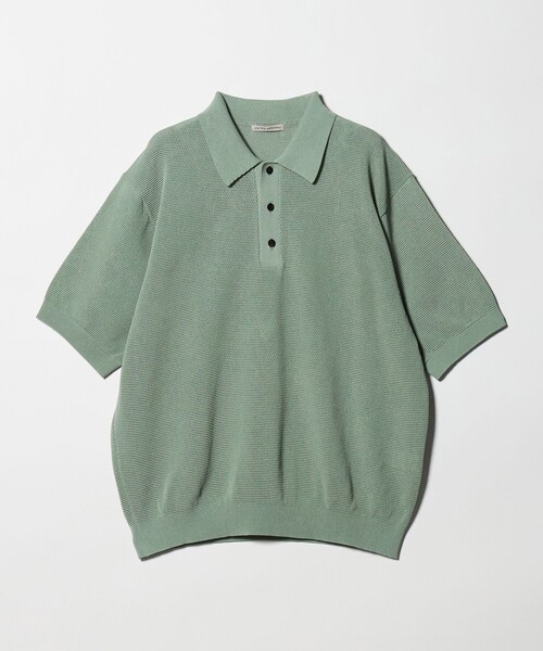 UNITED ARROWS(ユナイテッドアローズ)の「シャーリーカーン バーズアイ ニットポロシャツ(ポロシャツ・メンズ・グレー系/ダークオレンジ/ライム/ブラック・XL/L/M/S)」の3枚目の写真