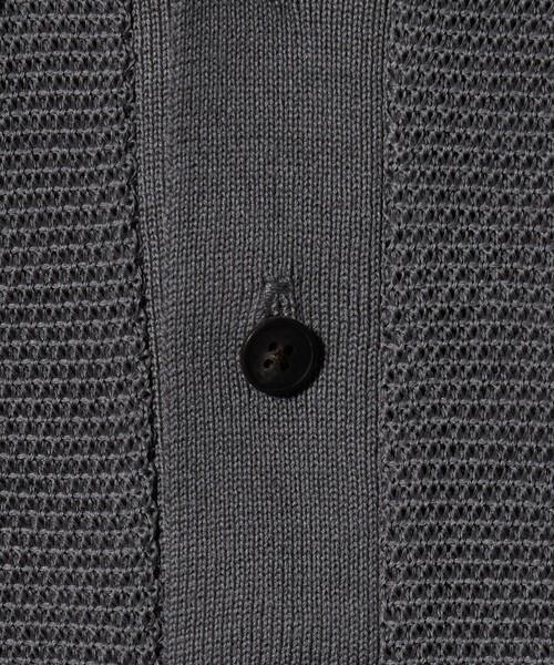 UNITED ARROWS(ユナイテッドアローズ)の「シャーリーカーン バーズアイ ニットポロシャツ(ポロシャツ・メンズ・グレー系/ダークオレンジ/ライム/ブラック・XL/L/M/S)」の9枚目の写真