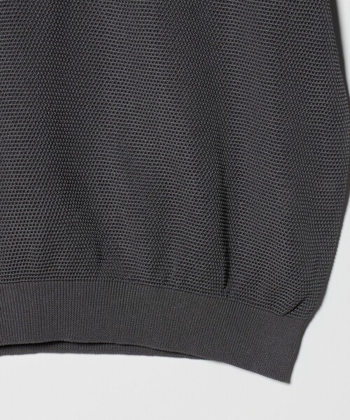 UNITED ARROWS（ユナイテッドアローズ）の「シャーリーカーン バーズアイ ニットポロシャツ（ポロシャツ・メンズ・グレー系/ダークオレンジ/ライム/ブラック・XL/L/M/S）」の14枚目の写真