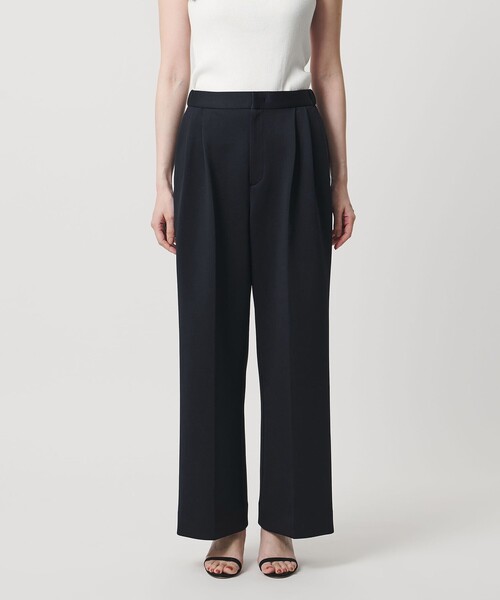 UNITED ARROWS(ユナイテッドアローズ)の「LIGHT SPONGY ワイドパンツ ‐ウォッシャブル‐(スラックス・レディース・ネイビー/オフホワイト/ブラック・40/34/36/38)」の10枚目の写真