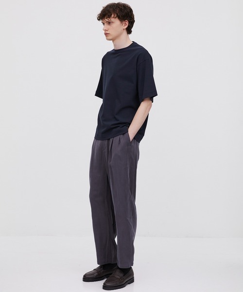 UNITED TOKYO(ユナイテッドトウキョウ)の「【防臭】Super 140s ウールテクノラマ リラックスTシャツ |梅雨対策/蒸れない/吸湿性/接触冷感/ドライタッチ/夏服(Tシャツ/カットソー・メンズ・ネイビー/グレイッシュベージュ/ブラック・2/1)」の20枚目の写真