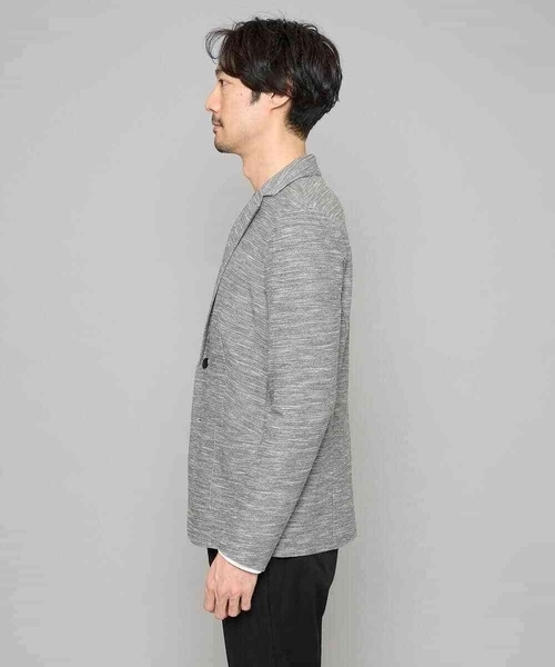 a.v.v（アーヴェヴェ）の「【イージーケア/洗濯機で洗える/ストレッチ】スラブメランジカノコスマートジャケット（テーラードジャケット・メンズ・チャコールグレー/ネイビー・46/48/52/50）」の14枚目の写真