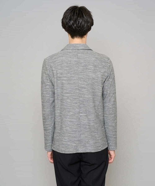 a.v.v（アーヴェヴェ）の「【イージーケア/洗濯機で洗える/ストレッチ】スラブメランジカノコスマートジャケット（テーラードジャケット・メンズ・チャコールグレー/ネイビー・46/48/52/50）」の15枚目の写真