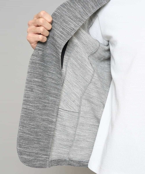 a.v.v（アーヴェヴェ）の「【イージーケア/洗濯機で洗える/ストレッチ】スラブメランジカノコスマートジャケット（テーラードジャケット・メンズ・チャコールグレー/ネイビー・46/48/52/50）」の20枚目の写真